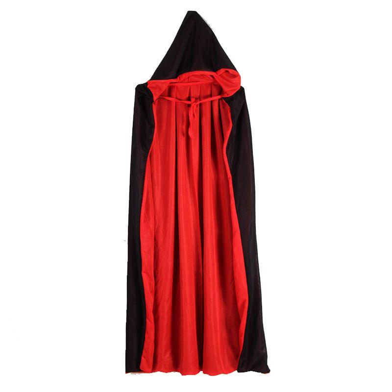 

Vampire Halloween Cloak Hooded Cape Devil Adult Kids Cosplay Costume Witch Cos WithHat,140cm/55.1in