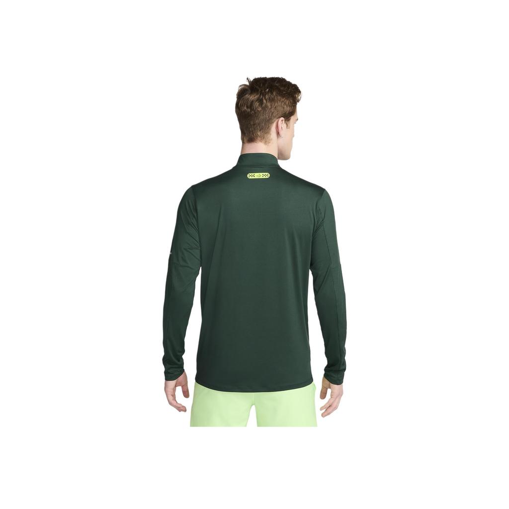 Nike Letter Print Outdoor Casual Sports Stand Collar Long Sleeve T-Shirt Men Tops Green HF4560-397