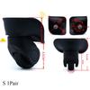 2pcs Suitcase Luggage Universal 360 Degree Swivel Wheels Silent Trolley Suitcase Wheels Replacement Repair Hand Spinner Caster