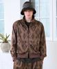 Helement Koi Pattern Track Top (Mocha)