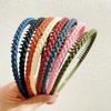 Fashion Plastic Twist Cross Headband for Women Girls with Teeth Non-slip Flexible Hoop Wash Face Hair Styling Accessories