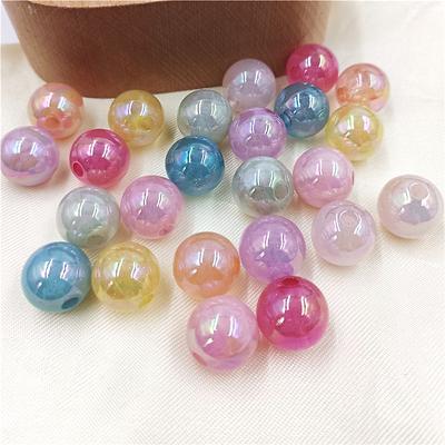 Tworzenie biżuterii Akrylowe okrągłe koraliki Galaretka Kolor 16mm Wisiorki 10szt Akcesoria DIY Naszyjnik Bransoletka Materiały Gwiaździsta Chmura Moda