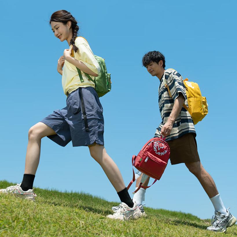 SHUKIKU Fashion Casual Travel Lightweight Backpack, Ultra-Light Backpack, Broccoli Color
