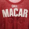 Vintage 70s 80s MACAR Short Sleeve Single Stitch T-shirt Wine-red Men's Used