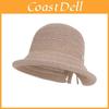 Summer Breathable Knit Bucket Hat With Sun Protection For Women