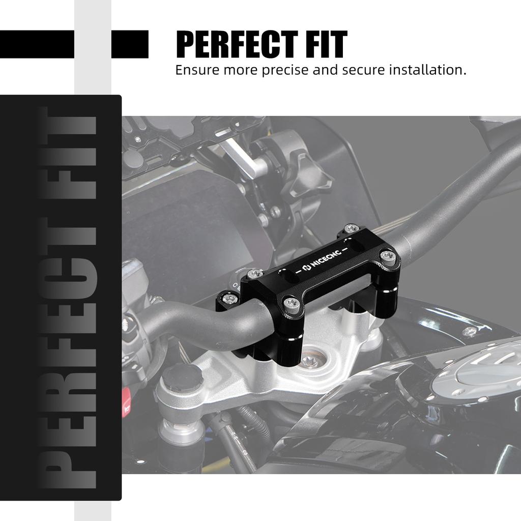 For BMW R1250GS Adventure 2019-2024 NICECNC Handlebar Riser For BMW R1250GS 2019-2023 BMW R1200GS /R1200GS Adventure 2014-2018