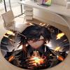 1pc Genshin Impact2 Design Printed Area Round Carpet for Bedroom Living Room Home Decor Rugs Mat Non Slip Mat Rug for Bedside
