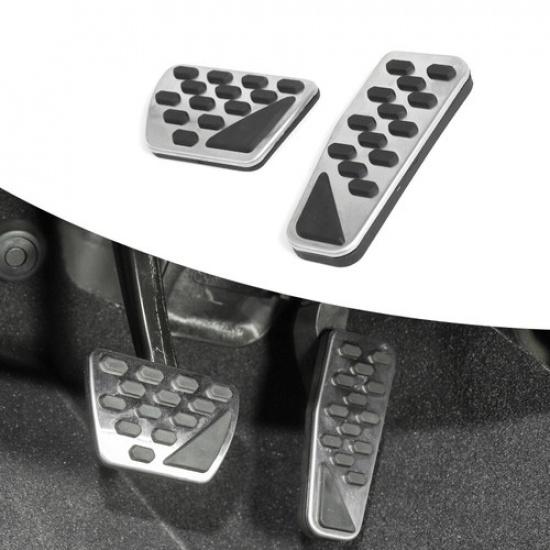 2XNon-Slip Auto Gas Brake Foot Pedal Cover Pad for Jeep GladiatorJT JL JLU 2018+