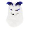 Halloween party simulation plush canine wolf head half face mask Viking medieval costume headgear props
