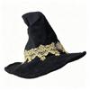Tree Of Life Badge Wizard Hat Lace Trim Wizard Cap Vintage Halloween Hat  Cosplay Party