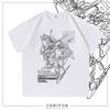 Gundam Mobile Suit Gundam Peripheral Short Sleeve Cotton T-Shirt RX104RX105 American Men's and Women's Comfort T-Shirt