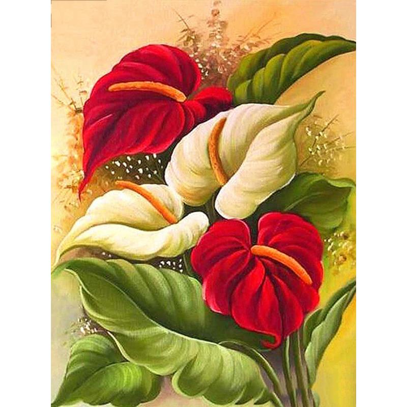 5d Diamond Painting Flower Birds Full Square/Round Diamond Embroidery Cross Stitch Peony Mosaic Needlework Home Decor Kits