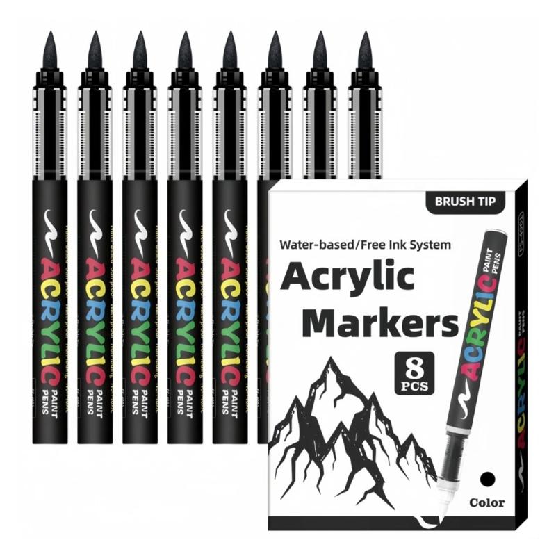 Art Pens With Soft Brush Tips Watercolor Markers Highlighter Pens For Coloring Projects And Creative Handmade Crafts
