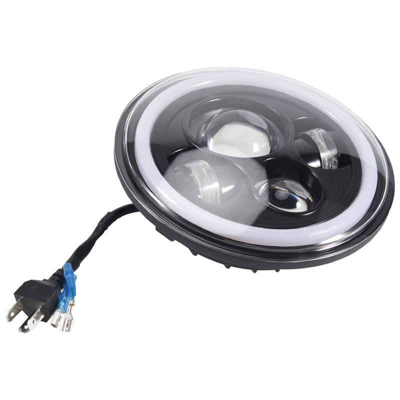 Authentic For CG125 GN125 Headlight Angel Eyes Four-Eye Headlight LED Retro Headlight Motorbike Accessories Modification