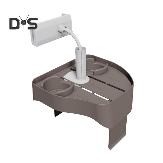 

3-в-1 держатель для телефона с подстаканником, регулируемые уличные спа-зоны, гидромассажные ванны, надувные бассейны, подставка для телефона, держатель для напитков, подставка для змеи, столик для бассейна серый