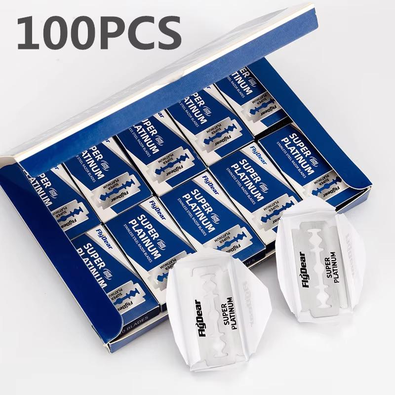 Nou Aparat de Ras de Siguranță Reglabil pentru Bărbați Pliabil pentru Ras Dublu Tăiș Siguranță Clasic 5 Buc Lama Acoperită cu Titan și Suport pentru Aparat de Ras