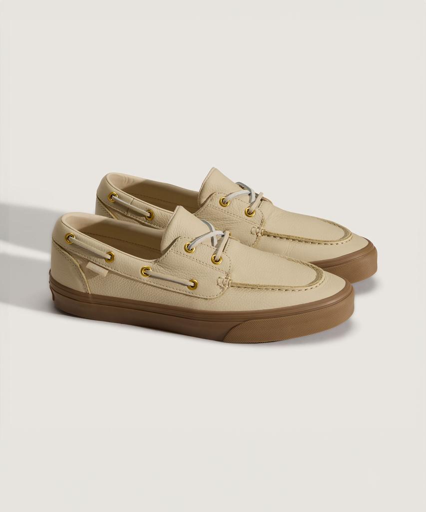 Vans 2-Eyelet Boat Shoes - (Leather) Tan / Vn000Z11Tan1