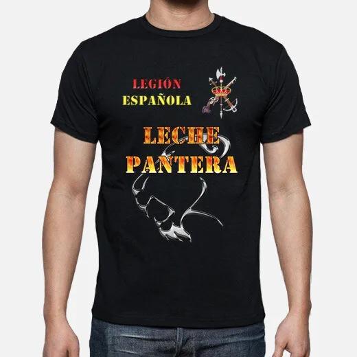 

Española Extranjera Legión Leche Pantera TShirt Summer Cotton Short Sleeve ONeck Mens T Shirt New S3XL S