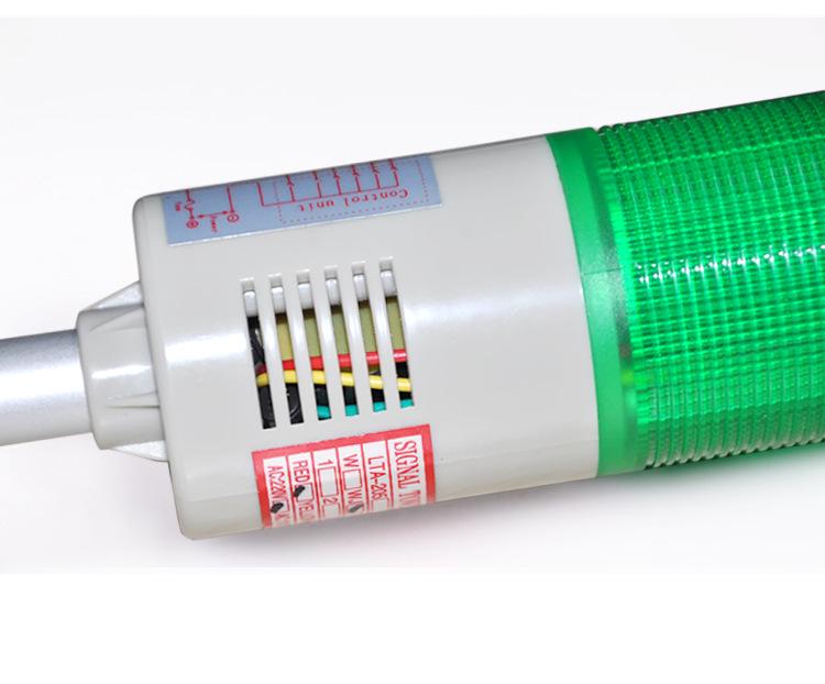 Three-Color Multi-Tier Signal Tower Light LTA-205, 1-5 Sections, 220V/24V Warning Indicator Light for Machine Tools.