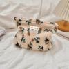 Ins Wind Winter Plush Cosmetic Bag Color Polka Dot Large Capacity Travel Skin Care Cosmetics Storage Bag Women