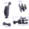 Alloy 17Mm Ball Mount Extension Adapter Rotation Extension Rod For Car Air Vent Dashboard Phone Holder Accessories