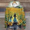 Women's Casual Long Sleeve Halloween Print Hoodie Pullover Sweatshirt