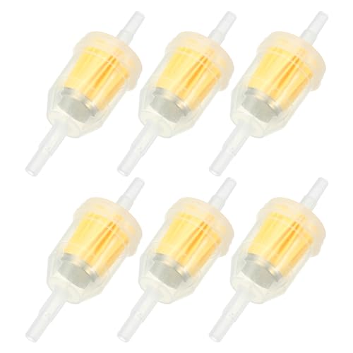 

ABSOPRO Подходит для газовых топливных фильтров 1/4 или 5/16 для малых двигателей, мини-байков, квадроциклов, мотовездеходов, мотоциклов (Набор из 6)