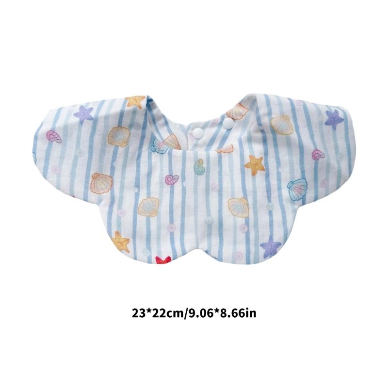 Cotton Bib Cartoon Print Baby Feeding Towel Soft Comfortable Saliva Towel Newborns Burping Cloth for Boys Girls