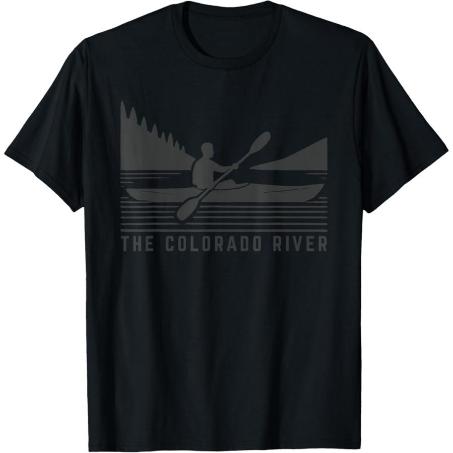

The Colorado River Kayaking Water Sport Retro Kayak T-Shirt XXXXXL чорний
