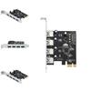 Pcie Usb30 Expansion Card With Four Ports For Desktop Computer Data Transfer