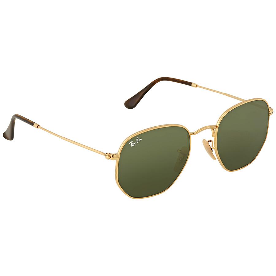 Ray Ban HexaGonal Flat Lenses Green Classic G 15 Unisex sunGlasses Rb3548n 001 51
