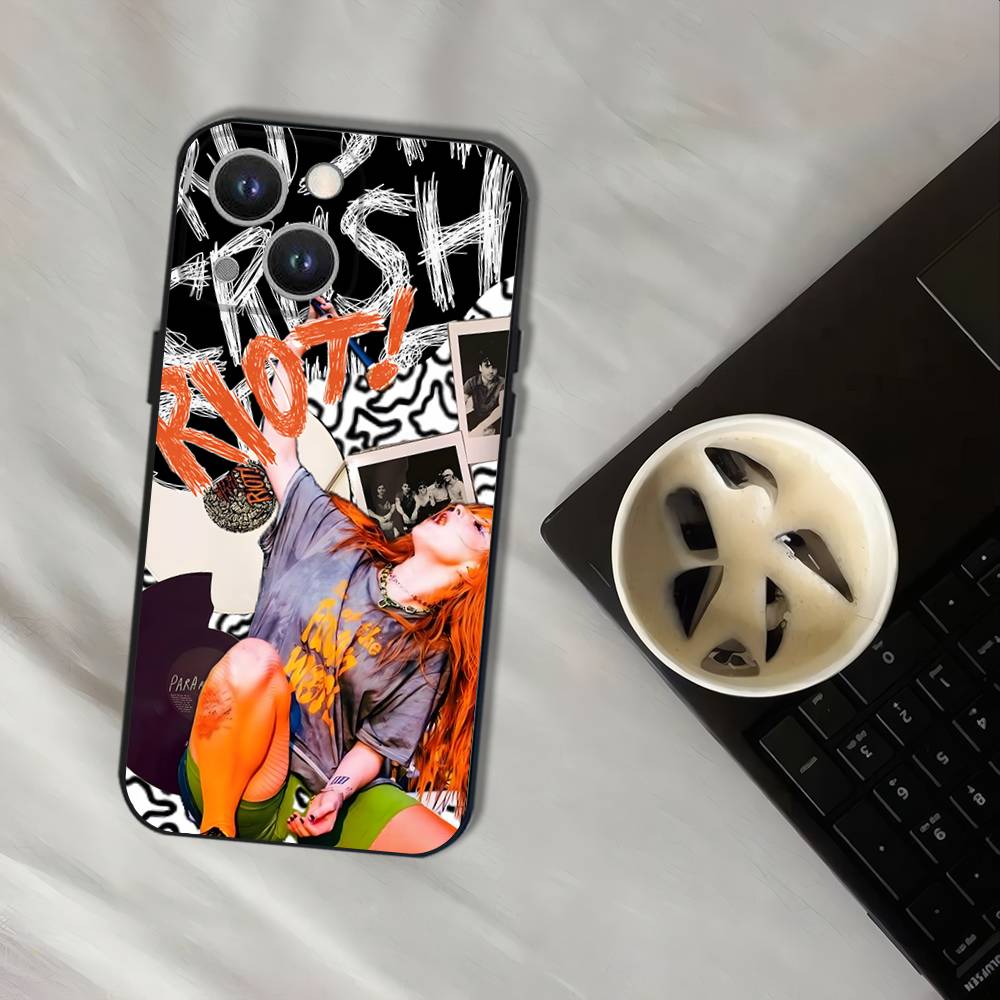 P-ParamoreS Band Black Soft Cover Phone Case For iPhone 17,16,15,14,13,12,11,Pro,XS,Max,XR,Plus,E,SE4,Mini