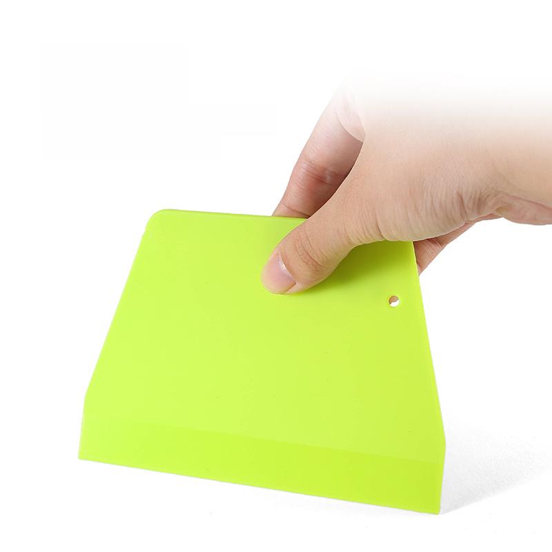 Trapezoidal Plastic Dough & Oil Scraper Knife