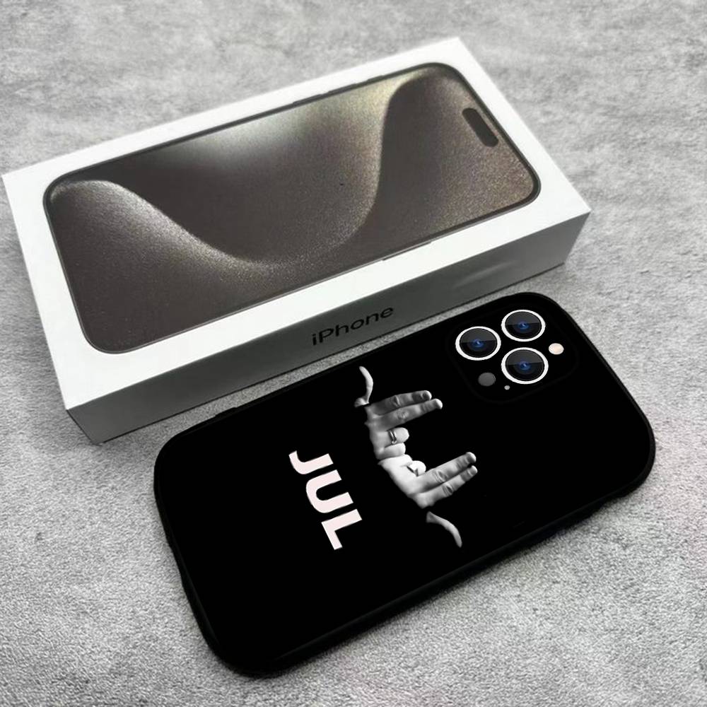 

Rapper J-JUL Phone Case For iPhone 17,16,15,14,13,12,Pro,Max,Plus,E,SE4,Air,Mini Black Soft Box iPhone16e