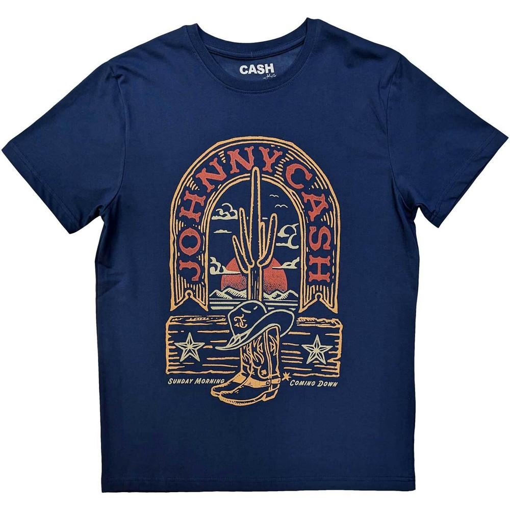 Johnny Cash TShirt Sunday Morning New Navy Official Unisex T-Shirt XXXL