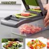 Vegetable Chopper 4in1 Onion Chopper Food Chopper Manual Spiralizer Salad Chopper Vegetable Dicer Veggie Chopper Potato Cutter Onion Dicer Vegetable