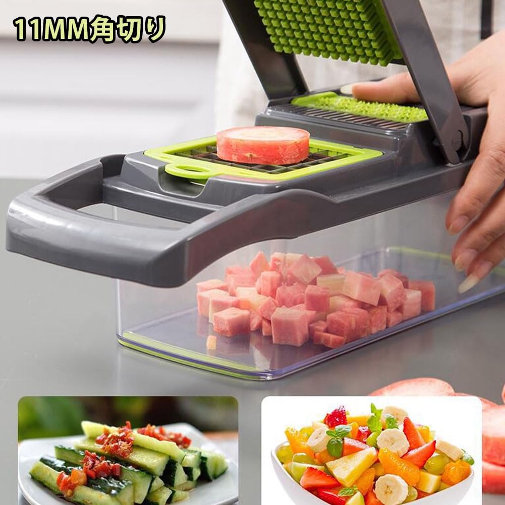 Vegetable Chopper 4in1 Onion Chopper Food Chopper Manual Spiralizer Salad Chopper Vegetable Dicer Veggie Chopper Potato Cutter Onion Dicer Vegetable