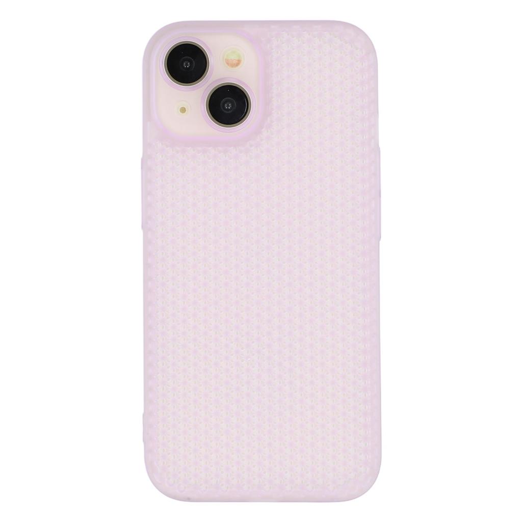 For iPhone 15 Case Heat Dissipation Hard PC Phone Cover with Camera Lens Protector