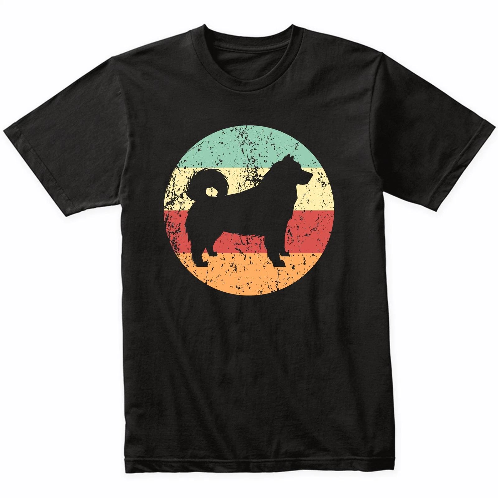 Alaskan Malamute Shirt - Retro Alaskan Malamute Dog T-Shirt - Retro Colors 4XL