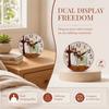 Silent Movement Wooden Wall Clock Non-Ticking Antique Wall Clock Desk Table Clock  Bar Decoration