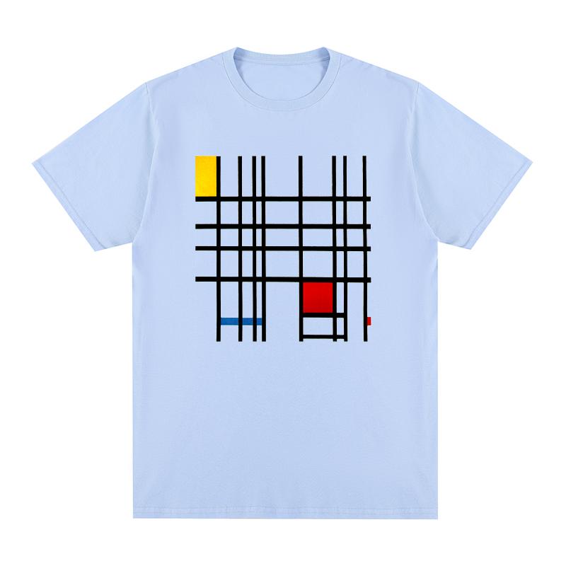 

Mondrian Vintage Graphic T-shirt NEOPLASTICISM Cotton Men New TEE TSHIRT Womens Tops 4XL