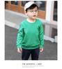 Children's Spring Collection Korean-Style Solid Color Hoodie - Trendy Long Sleeve Round Neck for Boys & Girls