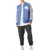 New Balance Stand Collar Woven Baseball Jacket Asia Sizing 'Blue Grey' Men's AMJ61606-BNH