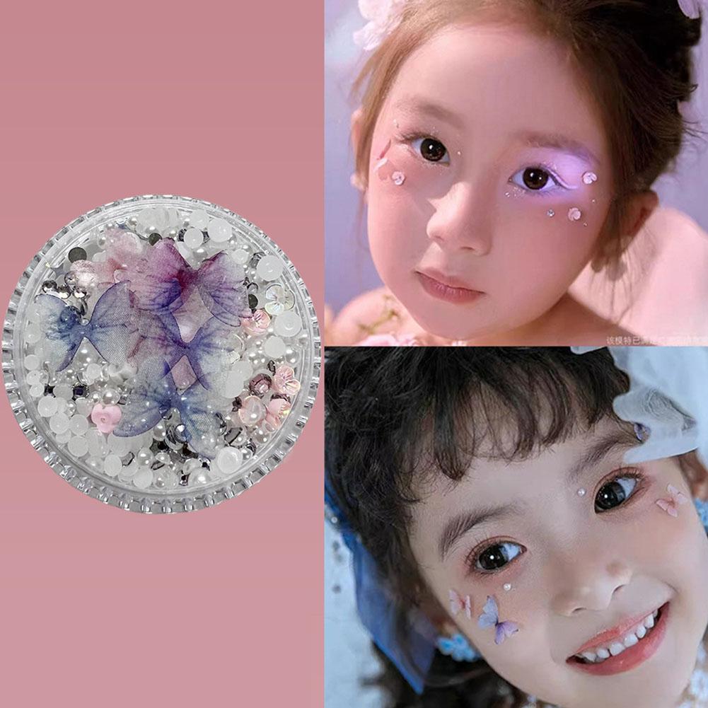 Christmas Face Sticker Eye Body Face Stickers Star Heart Face Sticker Makeup Sticker Glitter Se G4Q7