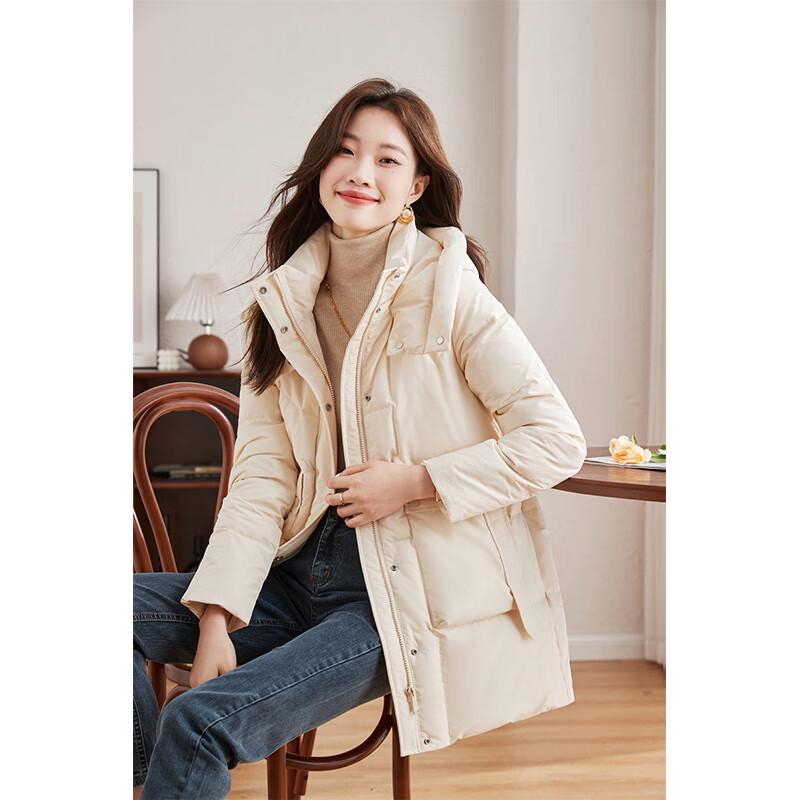 

Женский пуховик Yiliteng с капюшоном на зиму 2XL