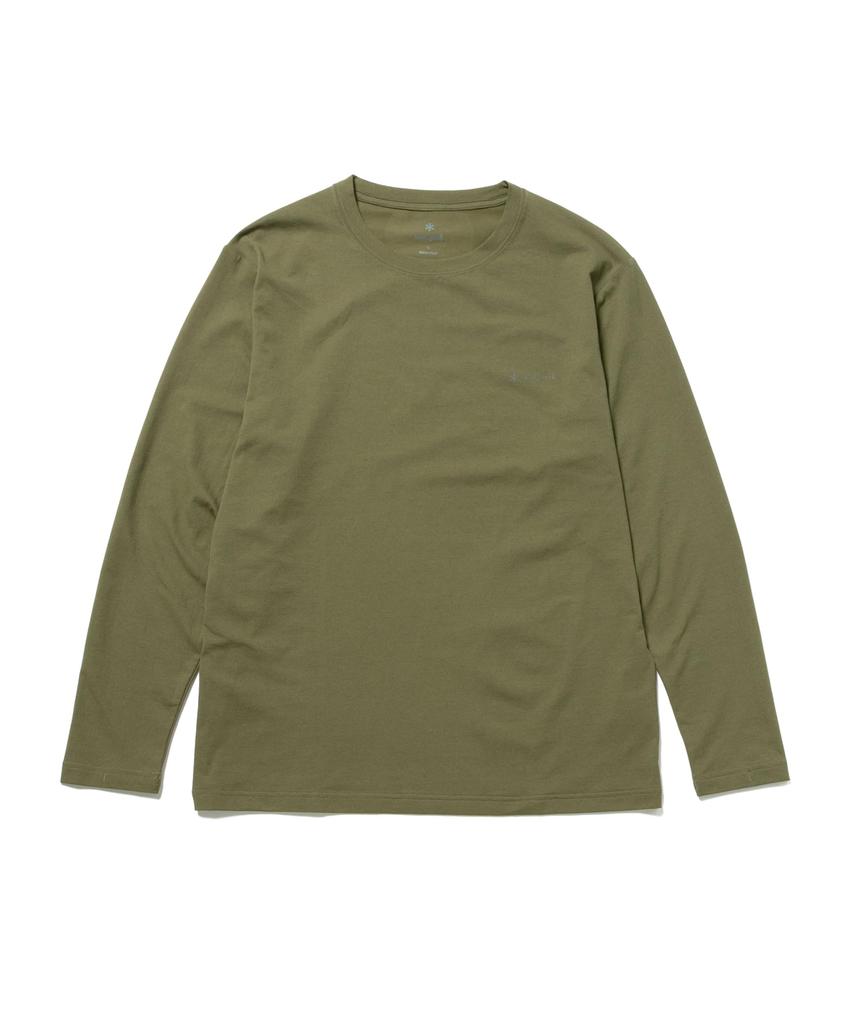 Logo Toned Trout Dry Long Sleeve size Camping Outdoor Festival [Snow Peak] T-shirt T-Shirt LOLIVETT2510-SW02