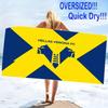 Hellas Verona Print Beach Towel, Large Soft Quick Dry Towel for Beach Camping Swimming