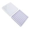 Centrifuge Tube Freezer Storage Box 81 Places 1.5-2.0ml Microcentrifuge Tubes Vials Samples Cryogenic Holder Rack White