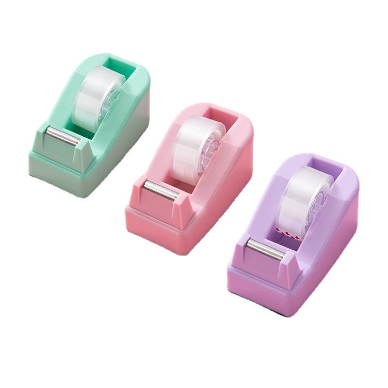 Tragbares manuelles Bandschneider-Set: Kompakter Klebebandspender in Macaron-Farbe für Büro und Verpackung