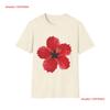 Red Hibiscus T Shirt Tropical Flower Ter Vintage Soft Designer Clothes Stylish Streetwear Graphic